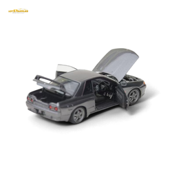 Focal Horizon Skyline GT-R 3rd Gen R32 Nismo S-Tune - Gun Grey - Fully Openable 1:64 (ONLINE ORDER ONLY)