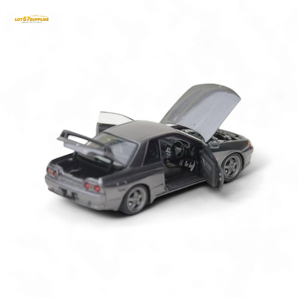 Focal Horizon Skyline GT-R 3rd Gen R32 Nismo S-Tune - Gun Grey - Fully Openable 1:64 (ONLINE ORDER ONLY)