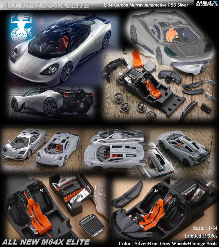 (Pre-Order) M64X GMA T.50 - Silver Resin Model - 1:64 (ONLINE ORDER ONLY)