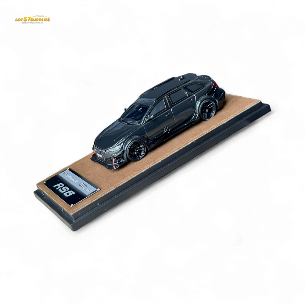 Qidian Model Audi RS6 Avant (C7) Crock Station wagon DTM Wide-Body Modified - Black 1/64 (ONLINE ORDER ONLY)