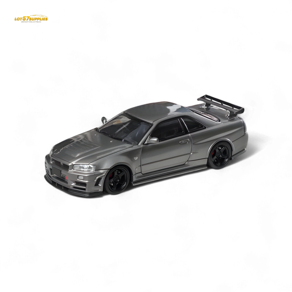 Fuji Skyline R34 GT-R Nismo Z-Tune - Gun Grey 1:64 (ONLINE ORDER ONLY)