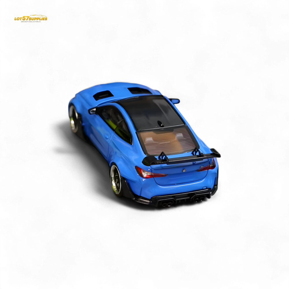 SW BMW G82 M4 Wide-Body Modified - Portimao Blue 1:64 (ONLINE ORDER ONLY)