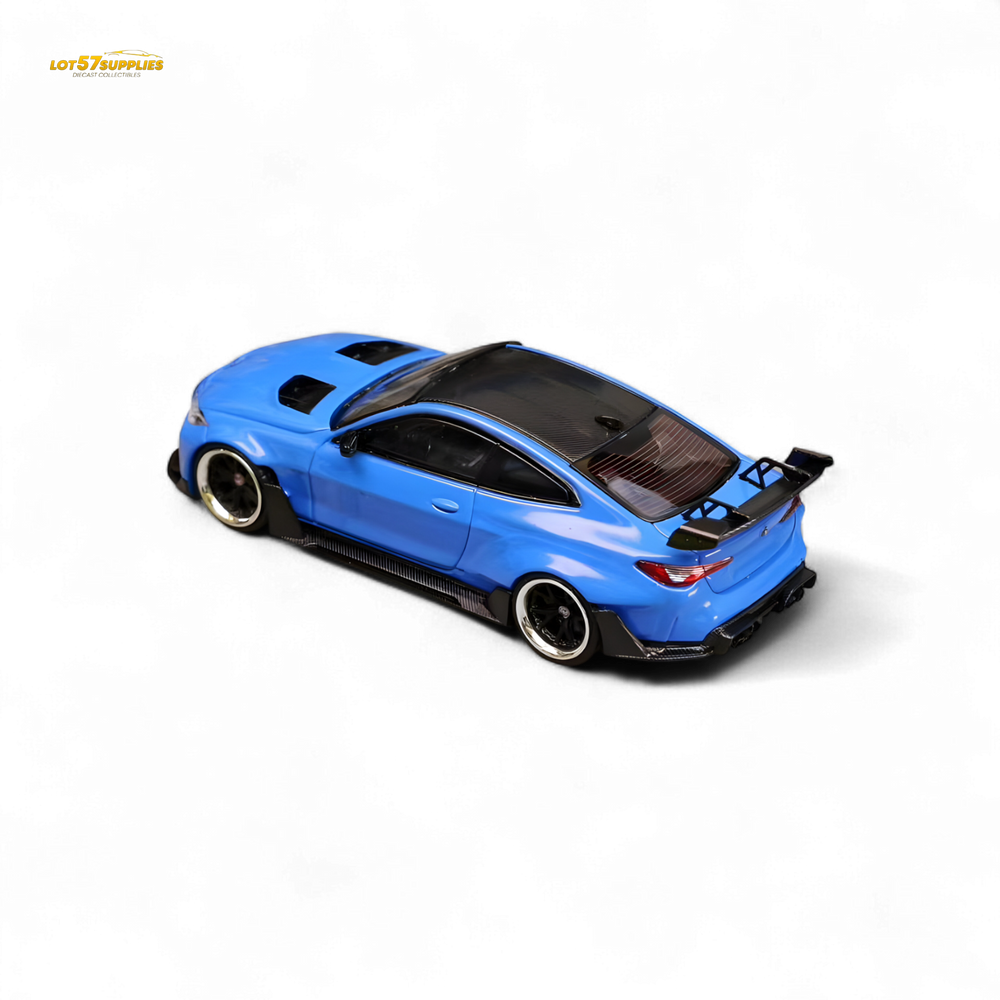 SW BMW G82 M4 Wide-Body Modified - Portimao Blue 1:64 (ONLINE ORDER ONLY)