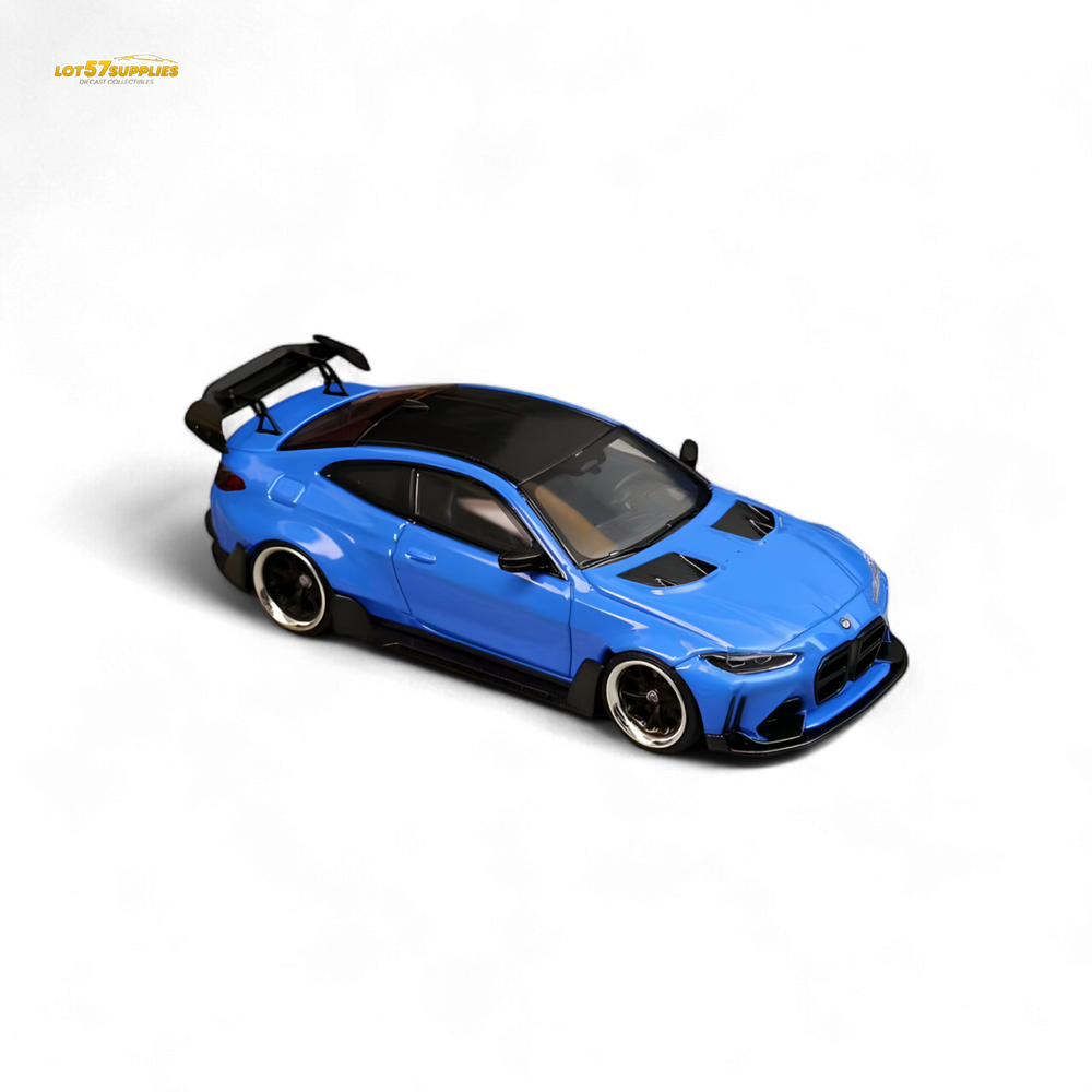 SW BMW G82 M4 Wide-Body Modified - Portimao Blue 1:64 (ONLINE ORDER ONLY)