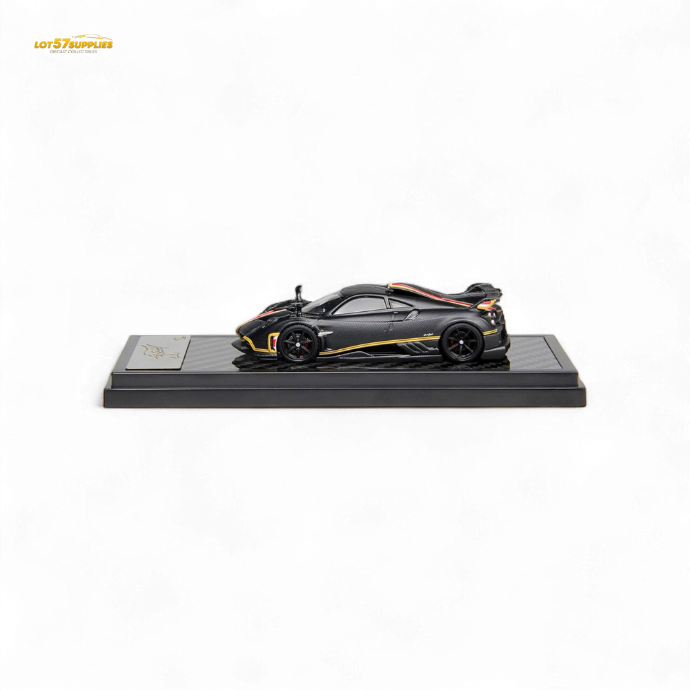 (Pre-Order) LCD Pagani Imola - Matte Black Carbon 1:64 (ONLINE ORDER ONLY)