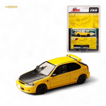 (Pre-Order) Hobby Japan Honda CIVIC (EK9) - Yellow 1:64 (ONLINE ORDER ONLY)