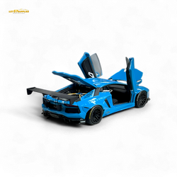(Pre-Order) Pgm Lamborghini LP700-4 - BB Blue Luxury Version 1:64 (ONLINE ORDER ONLY)