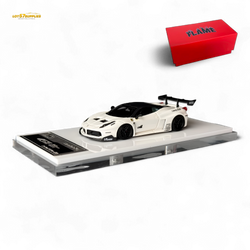 Flame Supercar LB458GT LB Wide-Body - White 1:64 Resin (ONLINE ORDER ONLY)