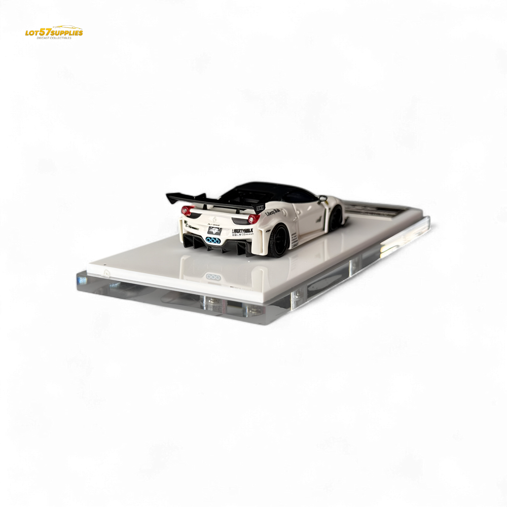 Flame Supercar LB458GT LB Wide-Body - White 1:64 Resin (ONLINE ORDER ONLY)