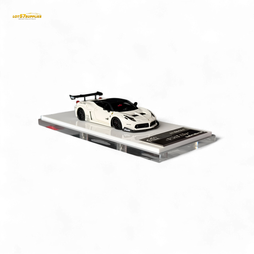 Flame Supercar LB458GT LB Wide-Body - White 1:64 Resin (ONLINE ORDER ONLY)