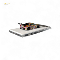 Flame Supercar LB458GT LB Wide-Body - Takashi Murakami Flower Livery - Glows in dark 1:64 Resin (ONLINE ORDER ONLY)