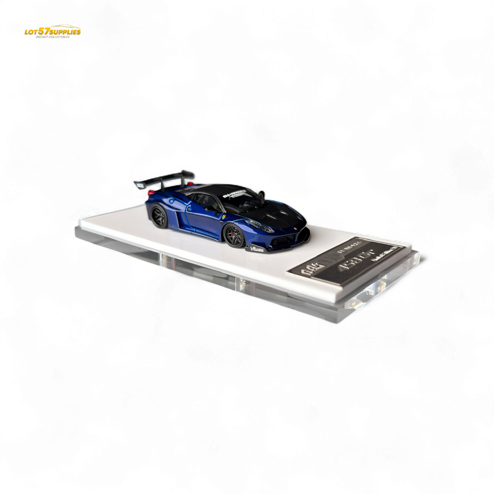 Flame Supercar LB458GT - Metallic Blue 1:64 Resin (ONLINE ORDER ONLY)