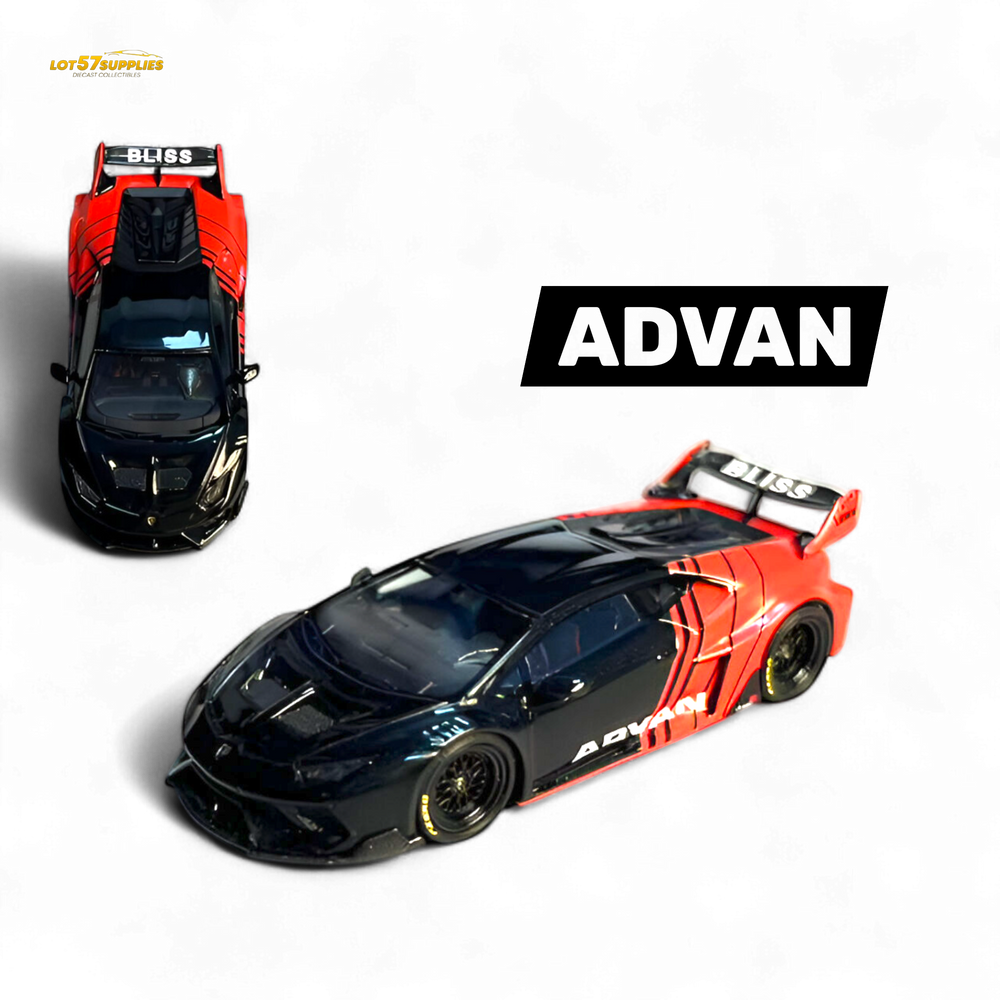Flame Lamborghini Huracan GT LP610 - ADVAN 1:64 (ONLINE ORDER ONLY)