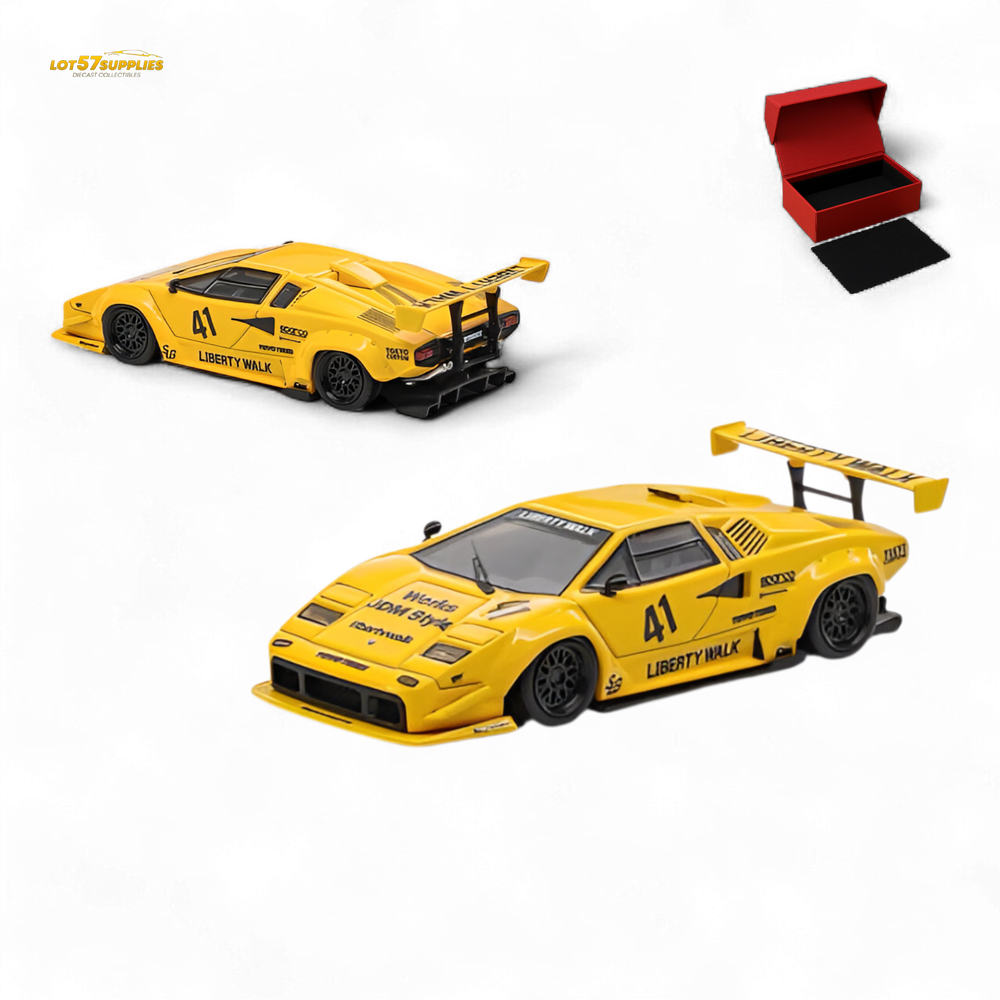 (Pre-Order) Vision64 LB Lamborghini Countach Luxury Version - Yellow 1:64 (ONLINE ORDER ONLY)