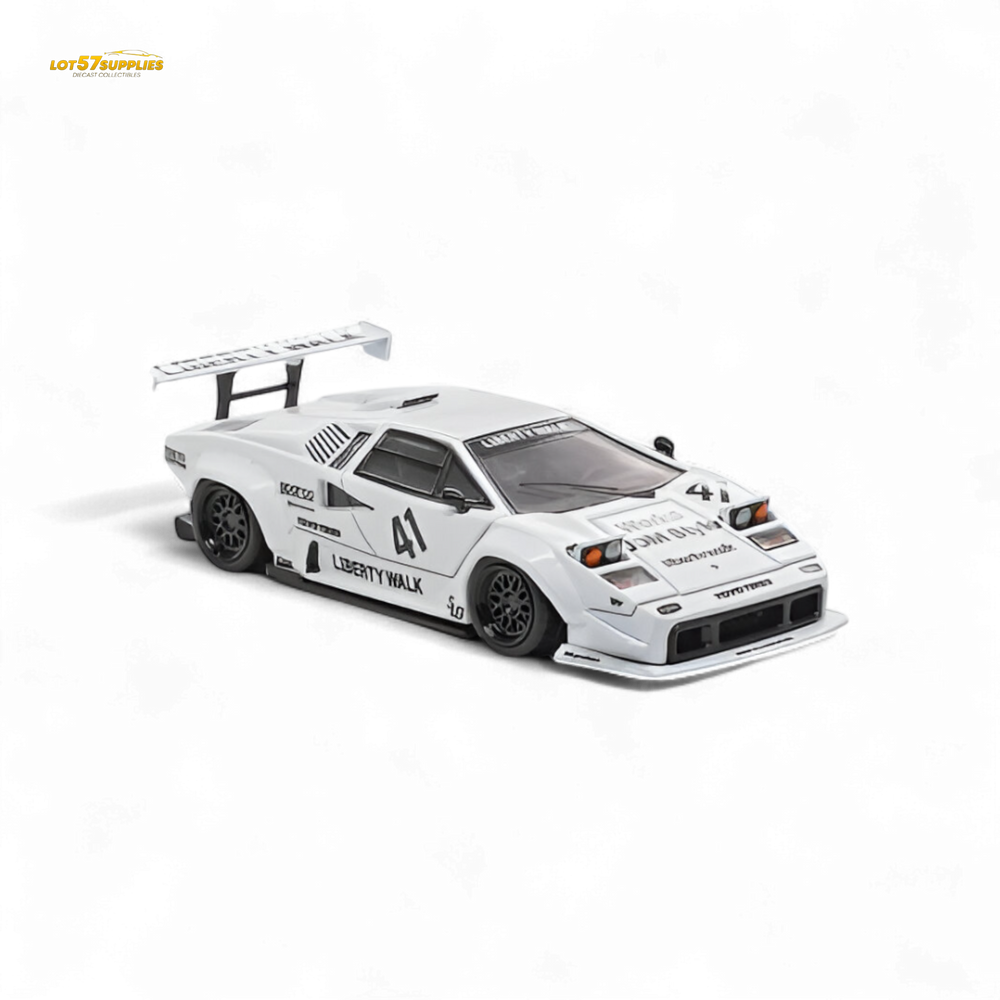 (Pre-Order) Vision64 LB Lamborghini Countach Luxury Version - White 1:64 (ONLINE ORDER ONLY)