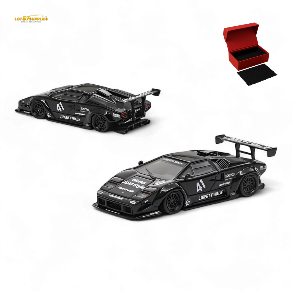 (Pre-Order) Vision64 LB Lamborghini Countach Luxury Version - Black 1:64 (ONLINE ORDER ONLY)