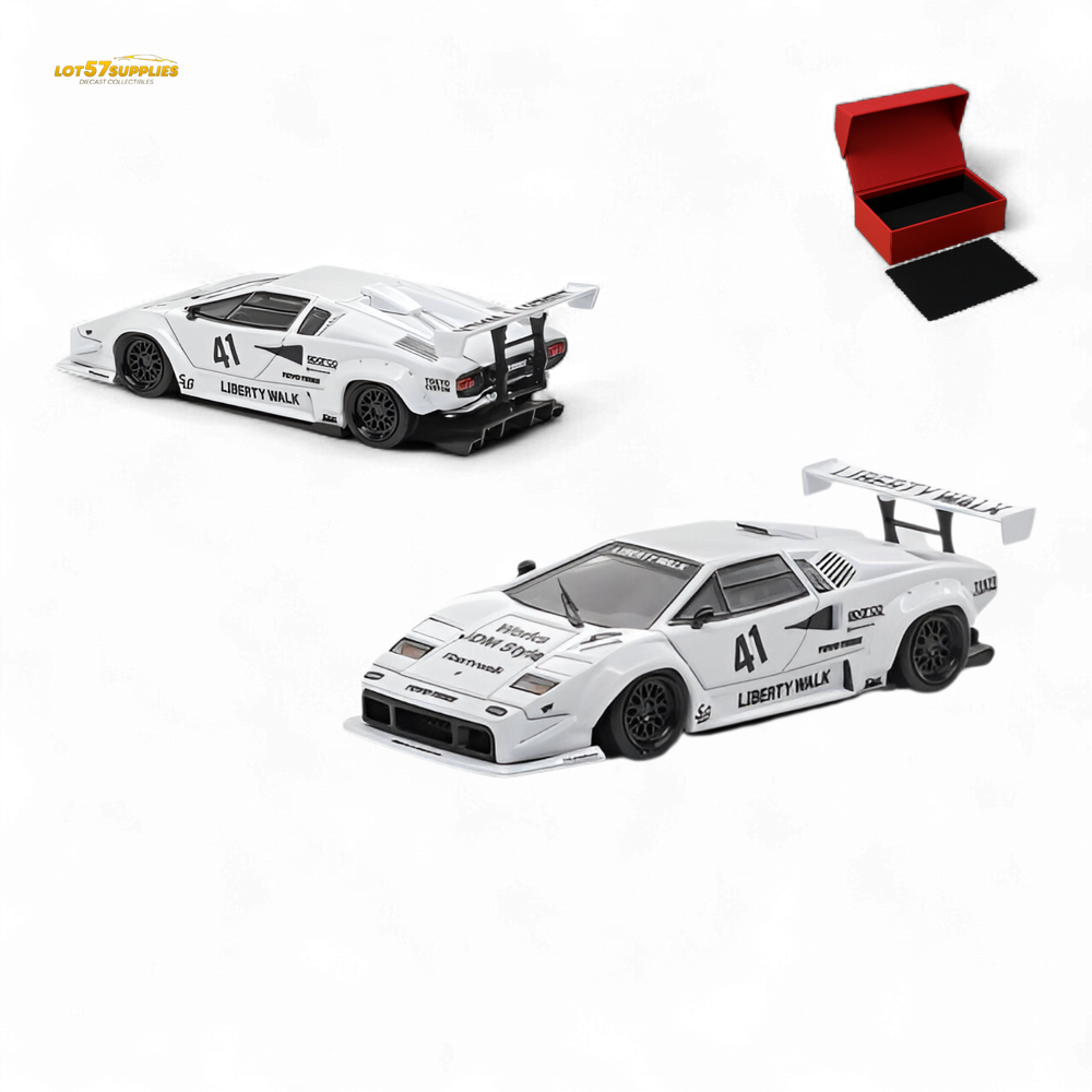 (Pre-Order) Vision64 LB Lamborghini Countach Luxury Version - White 1:64 (ONLINE ORDER ONLY)