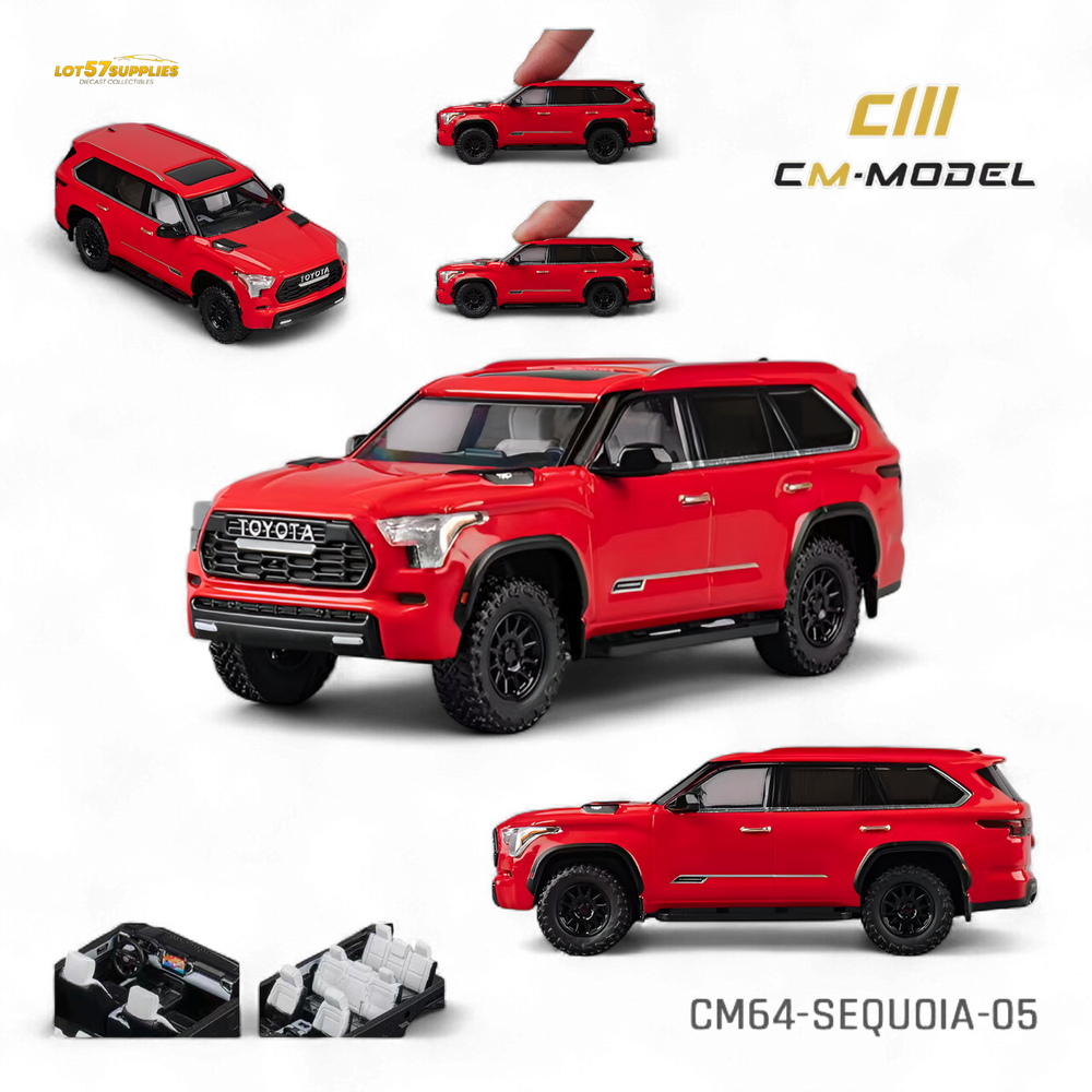 (Pre-Order) CM Model Toyota Sequoia - Red 1:64 (ONLINE ORDER ONLY)