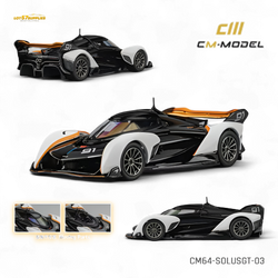 (Pre-Order) CM Model McLaren Solus GT - Black White 1:64 (ONLINE ORDER ONLY)
