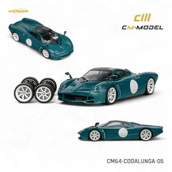 (Pre-Order) CM Model Pagani Codalunga - Green 1:64 (ONLINE ORDER ONLY)
