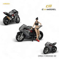 (Pre-Order) CM Model MV Agusta F3 Rosso - Metallic Gray 1:64 (ONLINE ORDER ONLY)