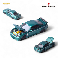 (Pre-Order) Focal Horizon Nissan Skyline GT-R R33 Nismo 400R Version - Champion Green 1:64 (ONLINE ORDER ONLY)