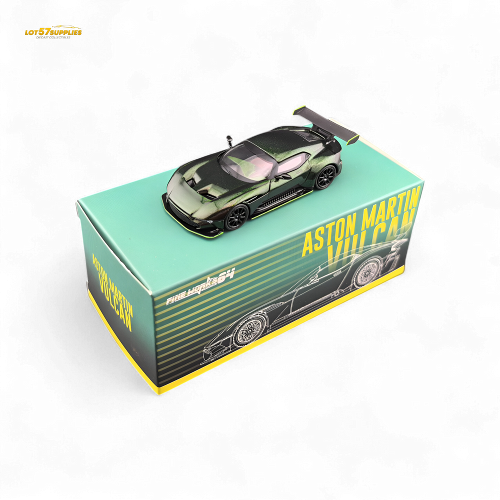 Fine Works64 Aston Martin Vulcan - Chameleon Green (2025 Foshan Convention and Exhibition) 1:64 (ONLINE ORDER ONLY)