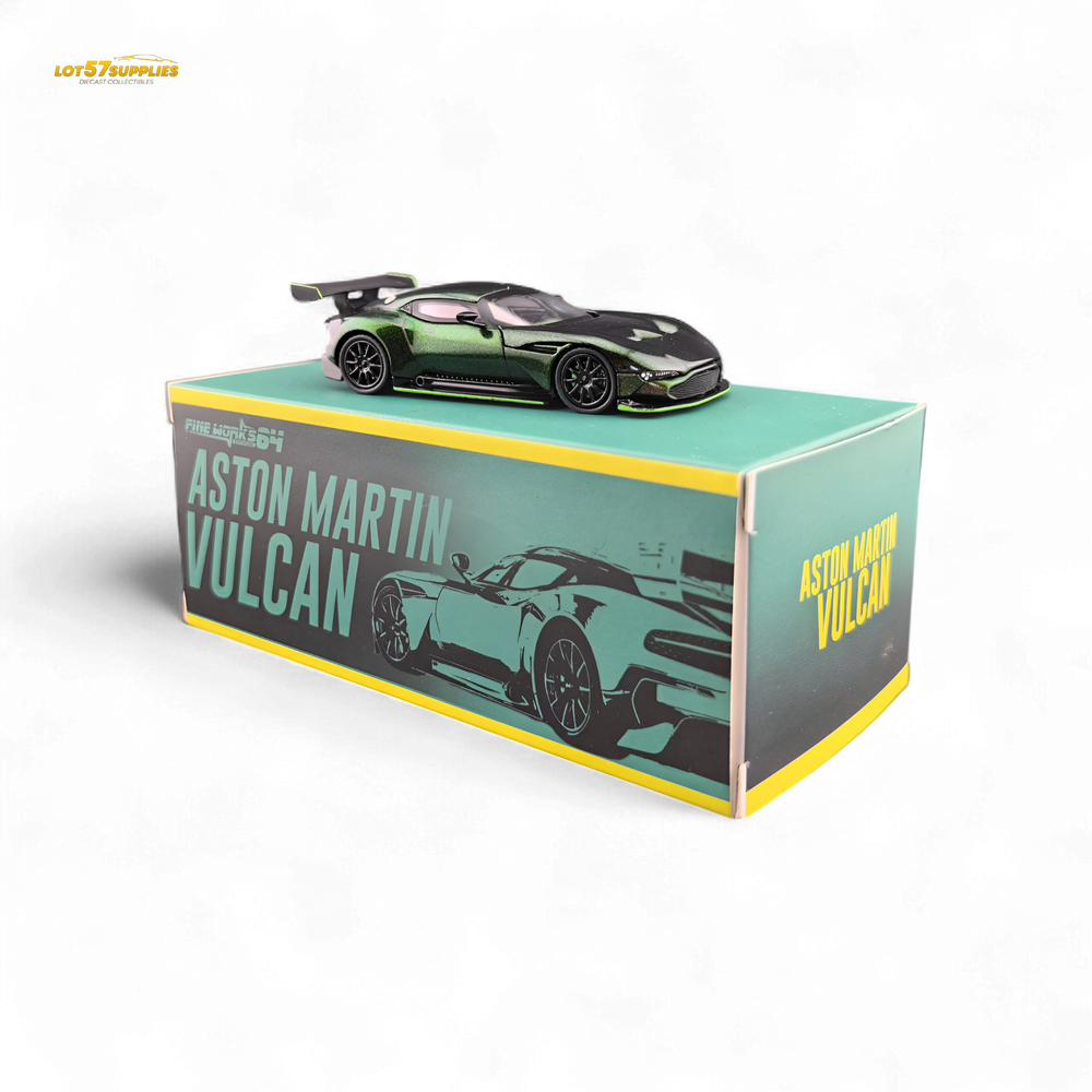 Fine Works64 Aston Martin Vulcan - Chameleon Green (2025 Foshan Convention and Exhibition) 1:64 (ONLINE ORDER ONLY)