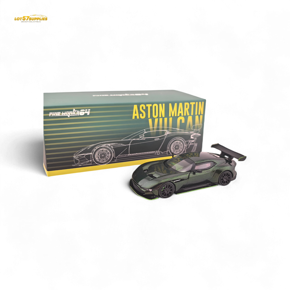 Fine Works64 Aston Martin Vulcan - Chameleon Green (2025 Foshan Convention and Exhibition) 1:64 (ONLINE ORDER ONLY)