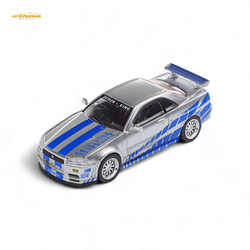 (Pre-Order) Demon King Auto Skyline GT-R R34 Z-Tune - Fast and Furious Paul Livery 1:64 (ONLINE ORDER ONLY)