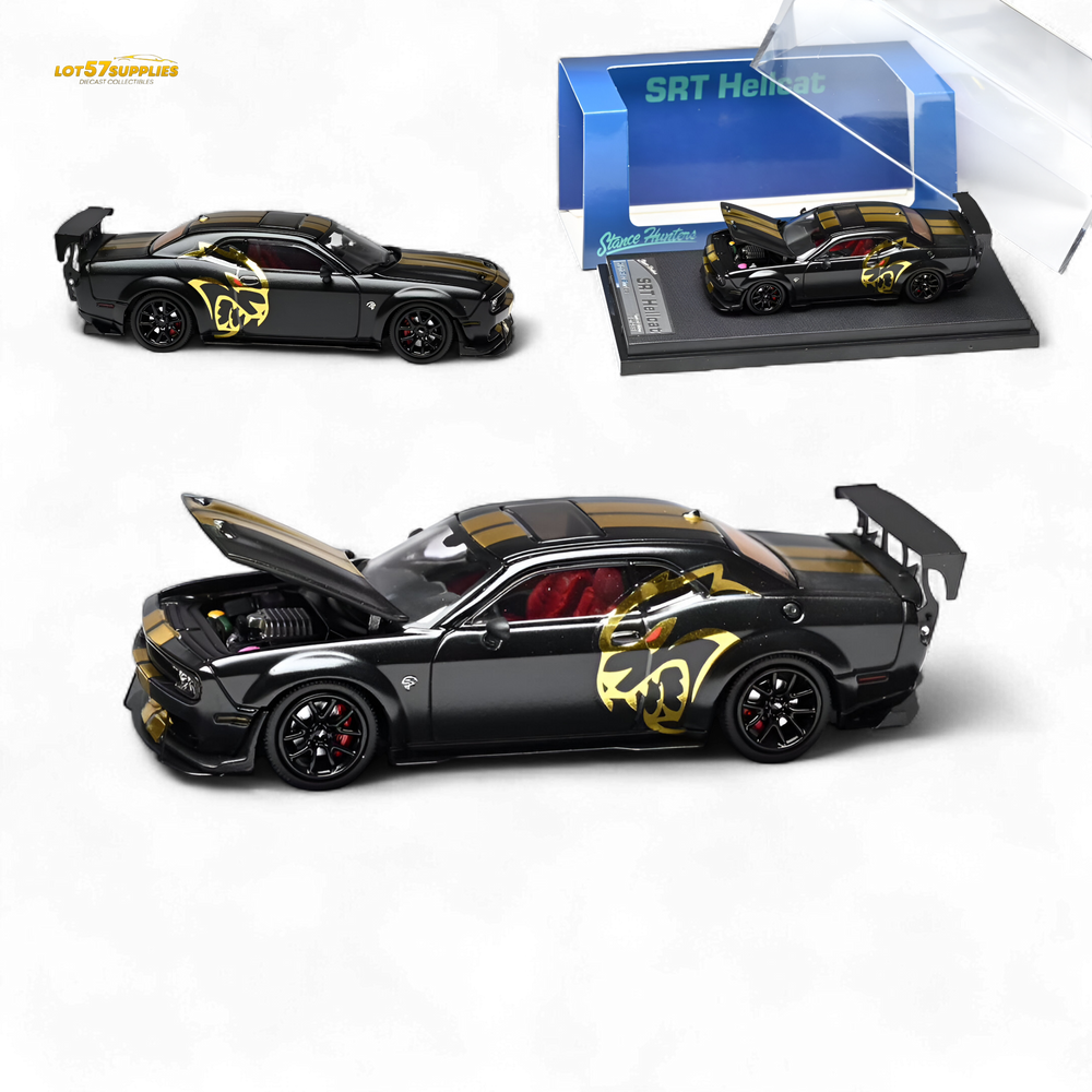(Pre-Order) Stance Hunters Challenger SRT Hellcat - Midnight Eclipse 1:64 (ONLINE ORDER ONLY)