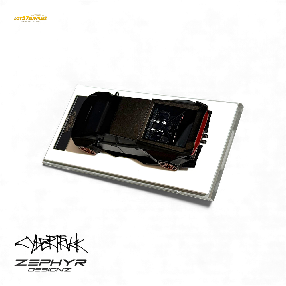 Error404 Tesla Cybertruck Custom Widebody Lowered - Matte Gray 1:64 (ONLINE ORDER ONLY)