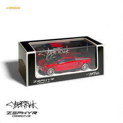 Error404 Tesla Cybertruck Custom Widebody Lowered - Metallic Red 1:64 (ONLINE ORDER ONLY)