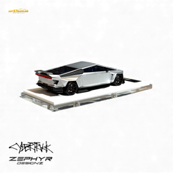 Error404 Tesla Cybertruck Custom Widebody Lowered - Silver 1:64 (ONLINE ORDER ONLY)