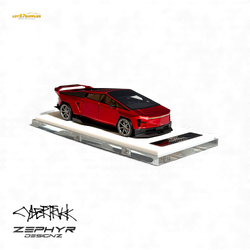Error404 Tesla Cybertruck Custom Widebody Lowered - Metallic Red 1:64 (ONLINE ORDER ONLY)