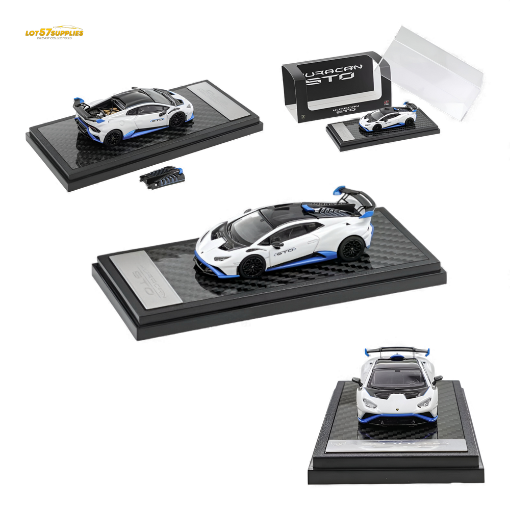 LCD Lamborghini Huracan STO White 1:64