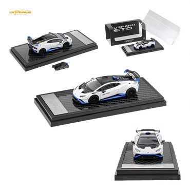 LCD Lamborghini Huracan STO White 1:64