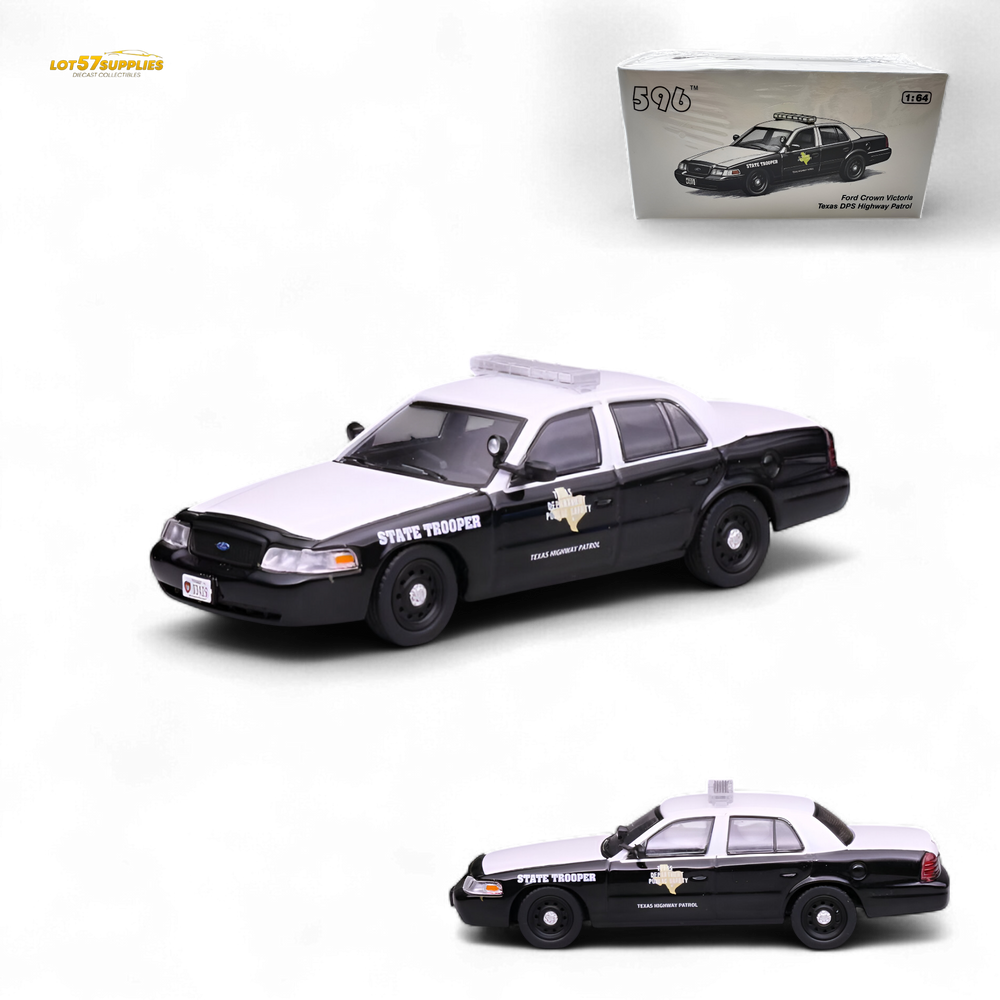 596 Ford Crown Victoria - Texas DPS Highway Patrol 1:64 (ONLINE ORDER ONLY)