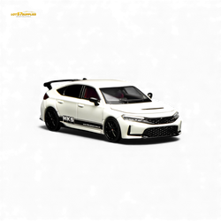 (Pre-Order) Motorhelix Civic Type R FL5 - HKS White 1:64 (ONLINE ORDER ONLY)
