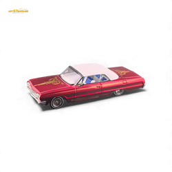 (Pre-Order) Fine Works64 Chevrolet Impala - Transparent Red Luxury - 1:64 (ONLINE ORDER ONLY)