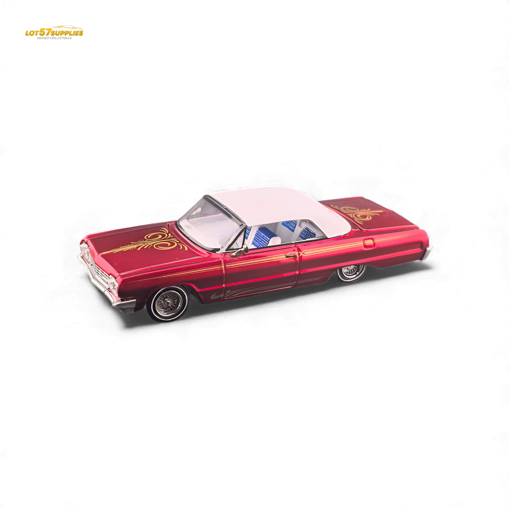 (Pre-Order) Fine Works64 Chevrolet Impala - Transparent Red Ordinary - 1:64 (ONLINE ORDER ONLY)