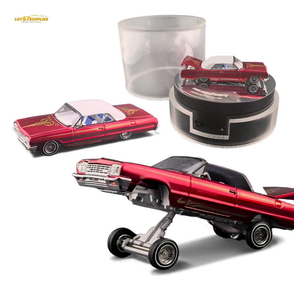 (Pre-Order) Fine Works64 Chevrolet Impala - Transparent Red Luxury - 1:64 (ONLINE ORDER ONLY)