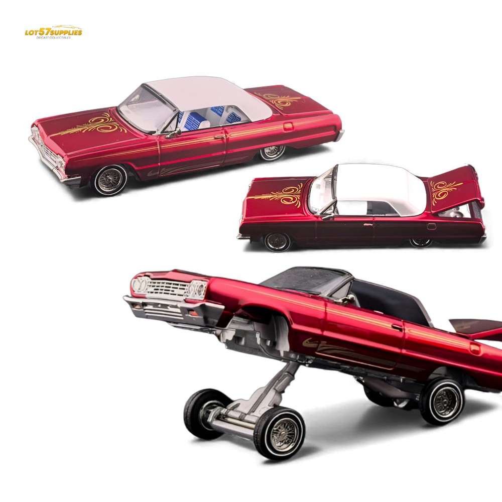 (Pre-Order) Fine Works64 Chevrolet Impala - Transparent Red Ordinary - 1:64 (ONLINE ORDER ONLY)