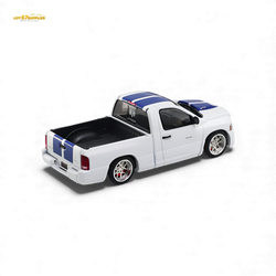 (Pre-Order) GCD Dodge RAM SRT-10 - White Blue Stripe (LHD) 1:64 (ONLINE ORDER ONLY)