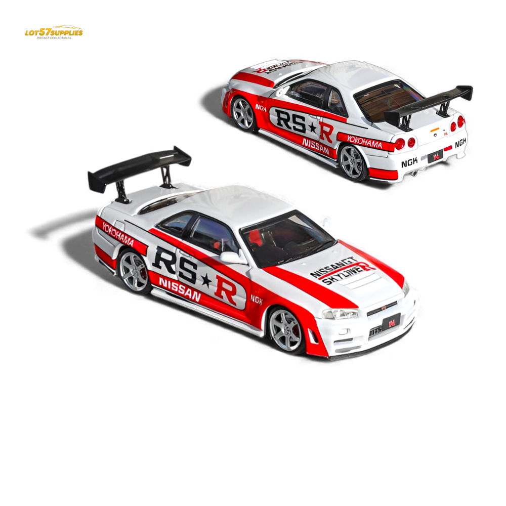(Pre-Order) Fuji Skyline R34 GT-R Nismo Z-Tune - White RSR 1:64 (ONLINE ORDER ONLY)