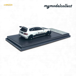 MC Civic EG6 Fujiwara Tofu Shop White Carbon 1:64