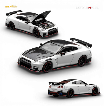 (Pre-Order) Motorhelix Nissan GT-R NISMO R35 Special Edition 2022 - Brilliant White Pearl 1:64 (ONLINE ORDER ONLY)