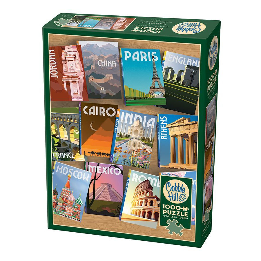 Where to Next? 1000 Piece Jigsaw Puzzle Cobble Hill (ONLINE ORDER ONLY)