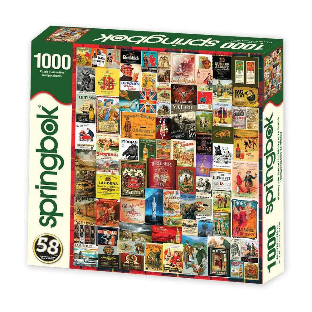 Whiskey & Scotch 1000 Piece Jigsaw Puzzle Springbok (ONLINE ORDER ONLY)