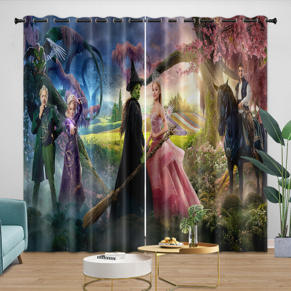 Wicked For Good Curtains Blackout Window Drapes Room Decoration (ONLINE ORDER ONLY)